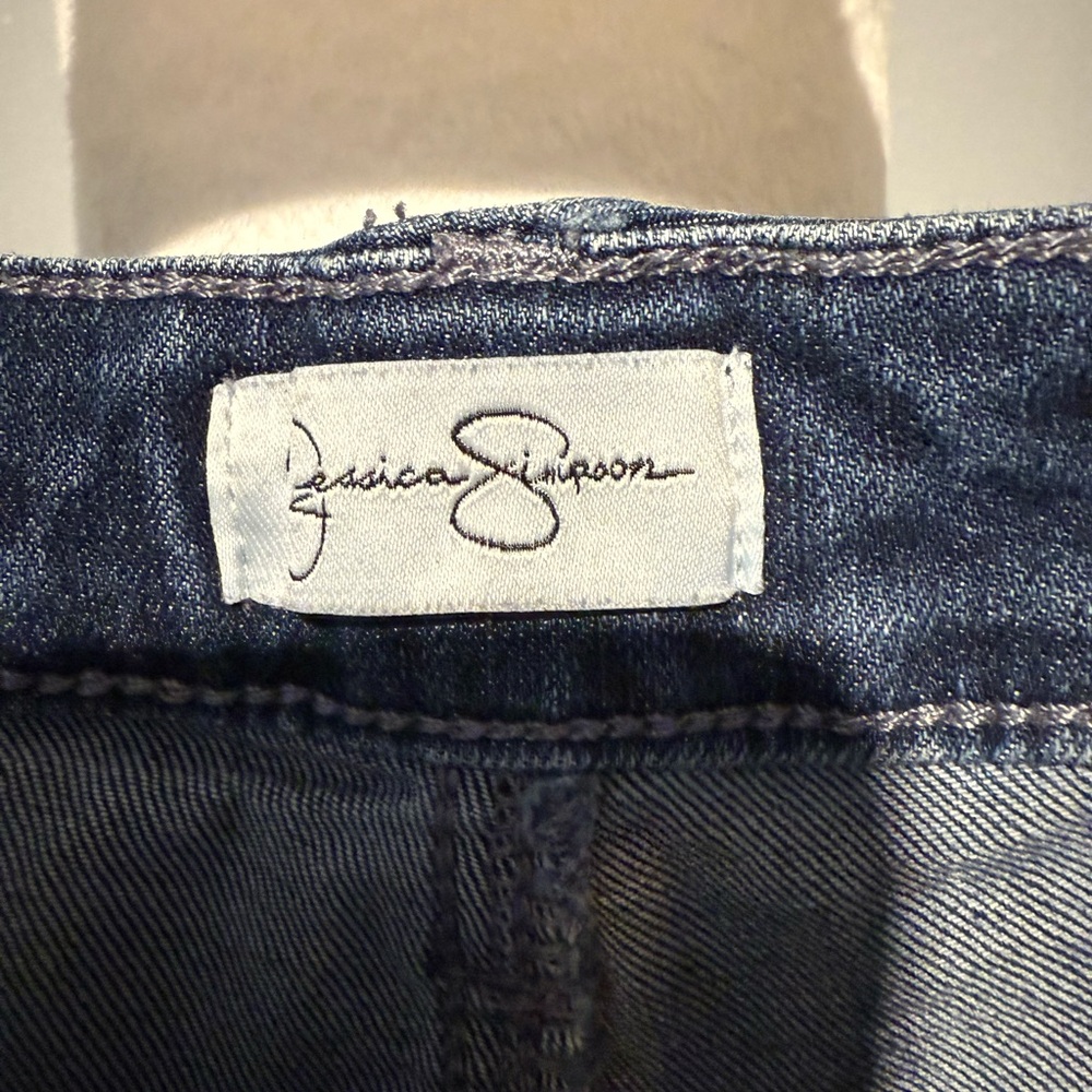 Jessica Simpson Women's Dark Blue Skinny Jeans size 14 - Picture 2 of 5